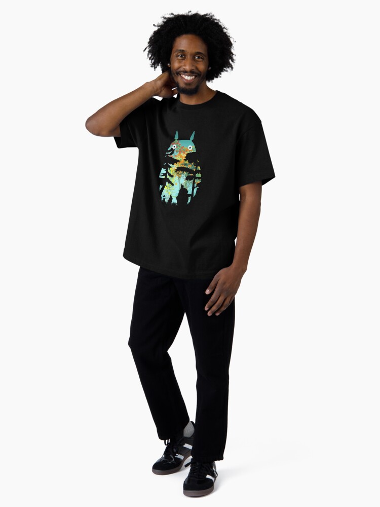 Thumbnail 4 of 7, Oversized T-Shirt, 888 <<studio ghibli, totoro, my neighbor totoro, spirited away, kiky, totoro ghibli, castle totoro>> 10105 designed and sold by bakrieandika.