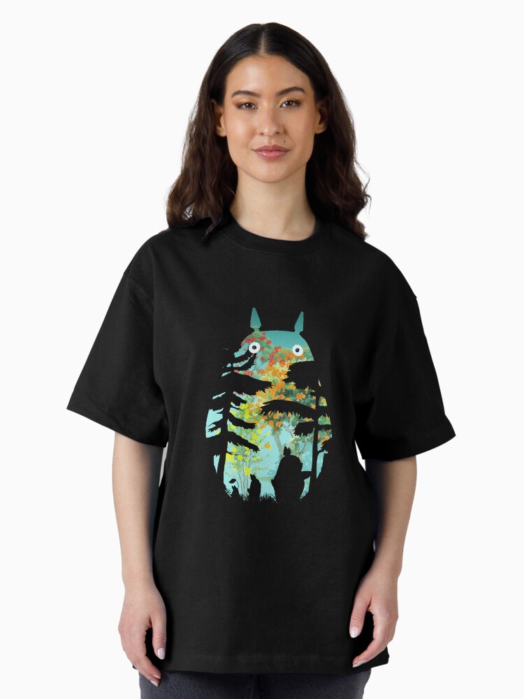 Thumbnail 2 of 7, Oversized T-Shirt, 888 <<studio ghibli, totoro, my neighbor totoro, spirited away, kiky, totoro ghibli, castle totoro>> 10105 designed and sold by bakrieandika.