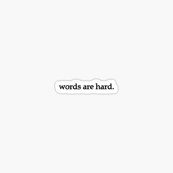 Aperçu de l'œuvre les mots sont durs. créée et vendue par Walorant.
