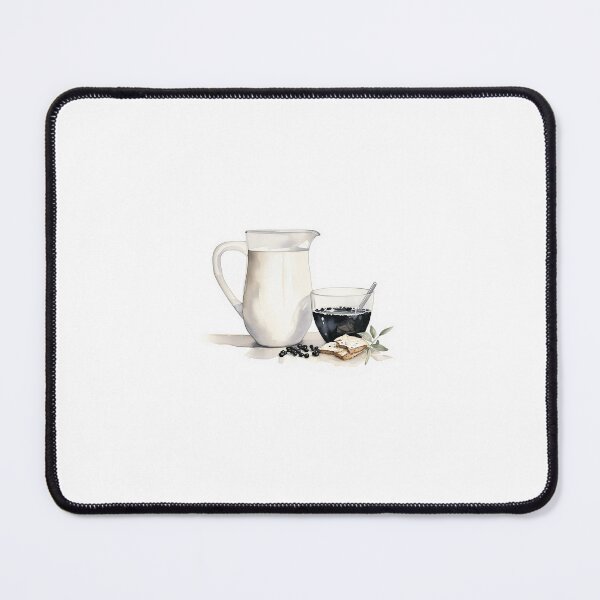 Item preview, Coffee Milk Breakfast Olive Tree Toast Watercolor Cozy Charming designed and sold by FabUniverse.