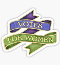 Abstimmungen für Frauen Suffragette Banner Sticker