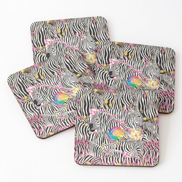 Item preview, Multicolor zebra striped print funky Pimba Y Olé designed and sold by Pimbayole.