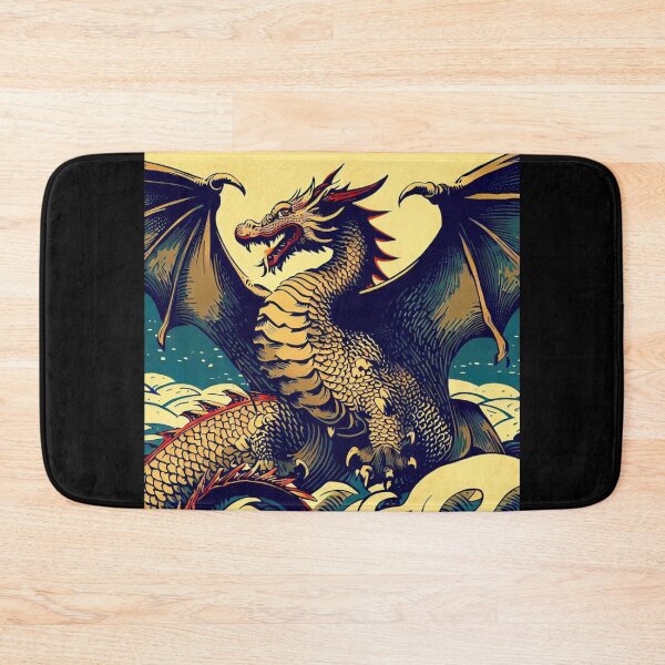 Item preview, Fantasy European Dragon - Woodcut 1 designed and sold by CrankyOldDude.