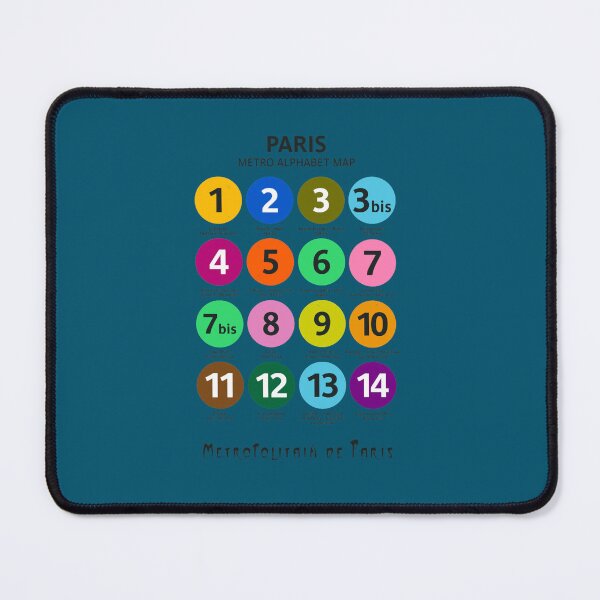 Item preview, Paris Metro map, subway , Métro de Paris, underground alphabet map. designed and sold by derfda.