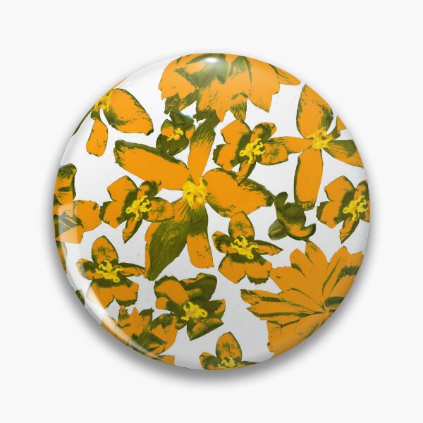Item preview, Orange Pressed/Scanned Flowers designed and sold by chotnelle.