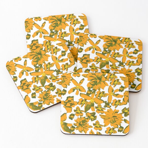 Item preview, Orange Pressed/Scanned Flowers designed and sold by chotnelle.