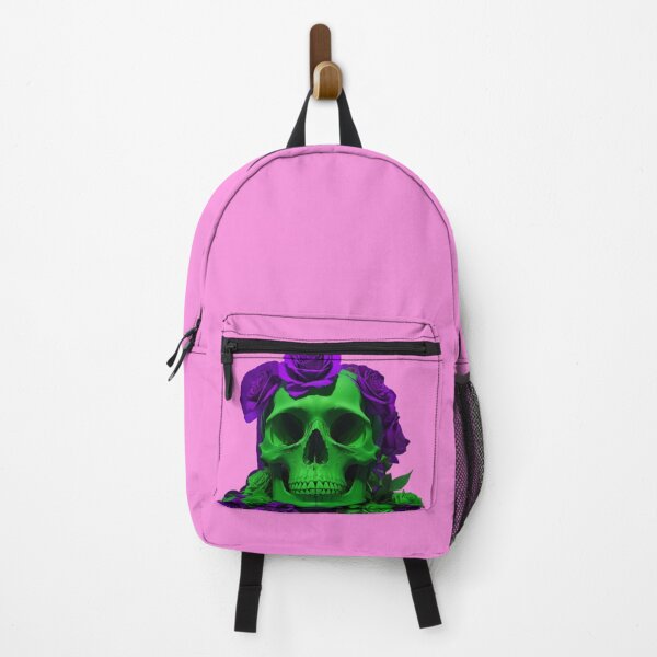Item preview, Captivating Halloween Green and Violet Skull Aesthetic Artwork with Urban Stylish Flair designed and sold by taherlee11.