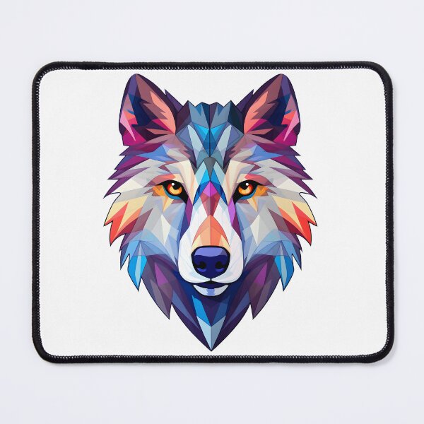 Item preview, Colorful Wolf - Geometric Patterns designed and sold by Vansky-Art.