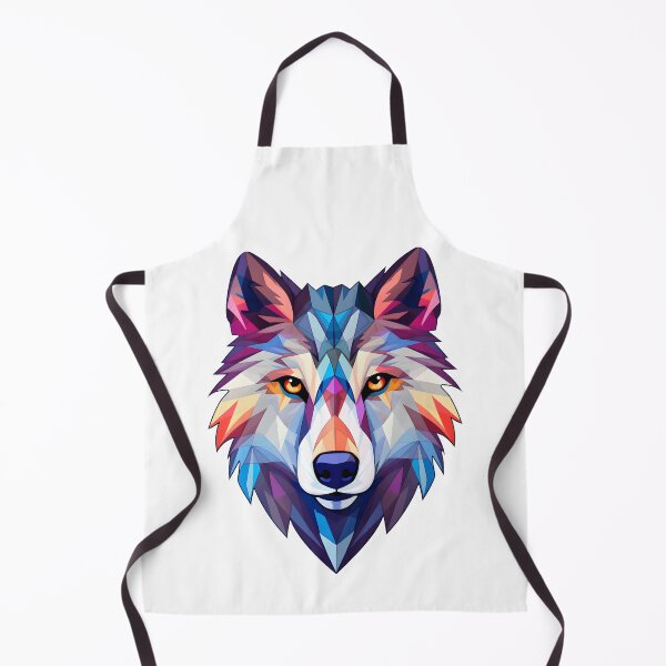 Item preview, Colorful Wolf - Geometric Patterns designed and sold by Vansky-Art.