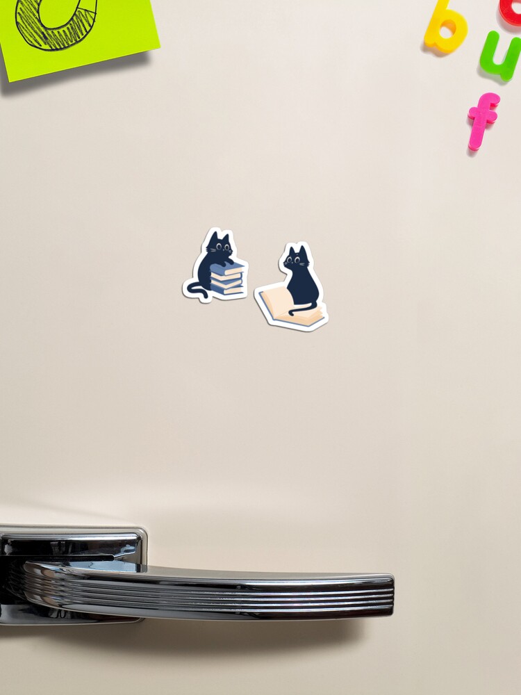 Thumbnail 1 von 3, Magnet, Katzen- und Bücherset designt und verkauft von indiebookster.