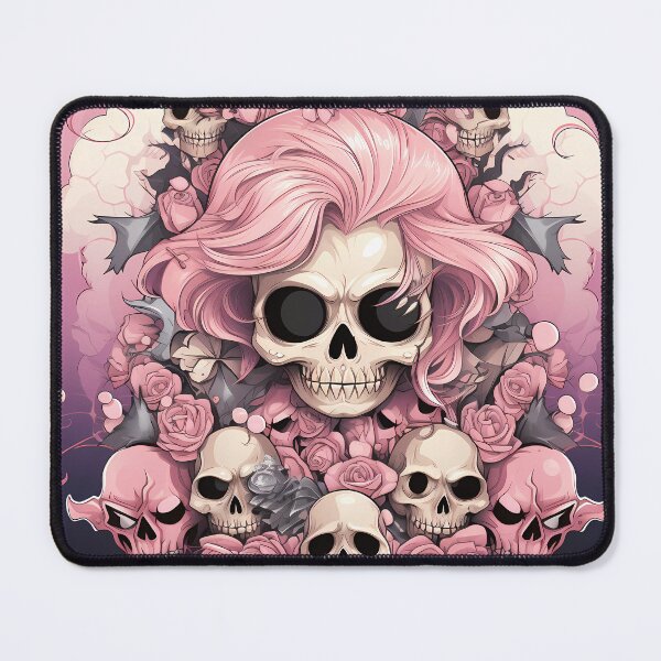 Item preview, "Pink-tastic Halloween Skull Glam" designed and sold by Art-Vortex-fr.