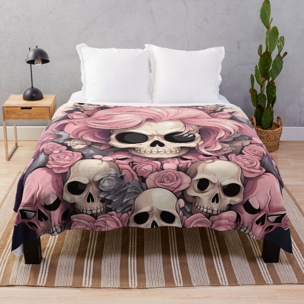 Item preview, "Pink-tastic Halloween Skull Glam" designed and sold by Art-Vortex-fr.