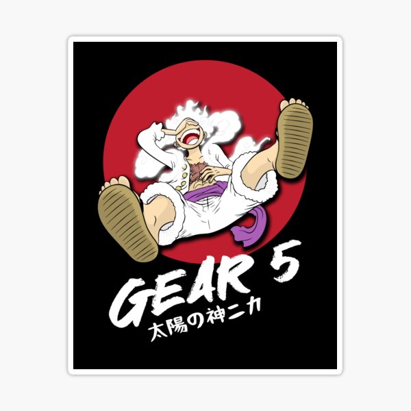 One piece luffy gear 5 Sticker by Soulzodiac