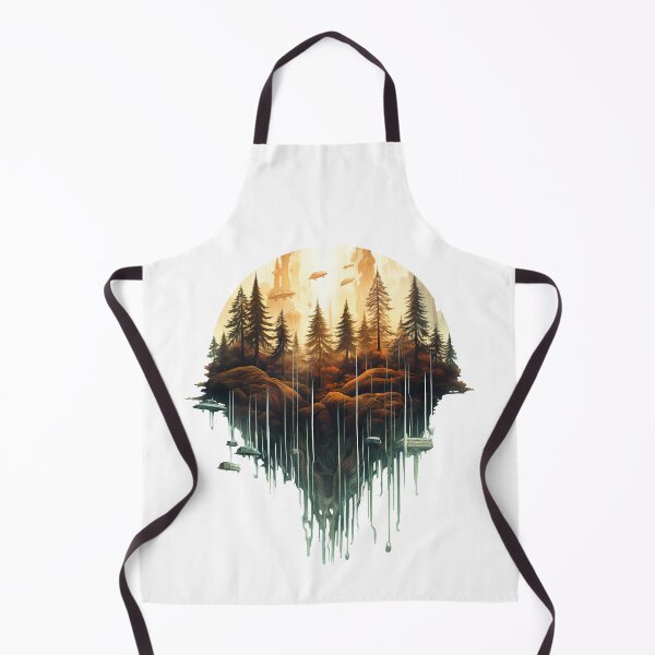 Item preview, Abstract Landscape - Forest & Spaceships designed and sold by Vansky-Art.