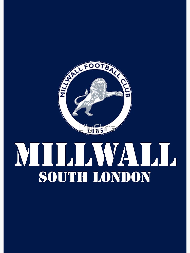 Millwall FC logo with stripes | Art Board Print