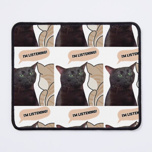 Item preview, zoned out black cat Funny cat meme, black cat meme, designed and sold by LoveYaToo.