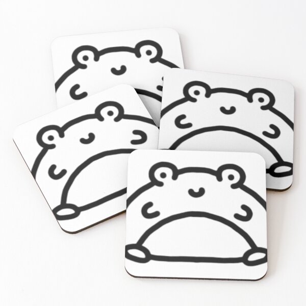 Item preview, Cute sitting chubby frog sticker designed and sold by Gooblies.
