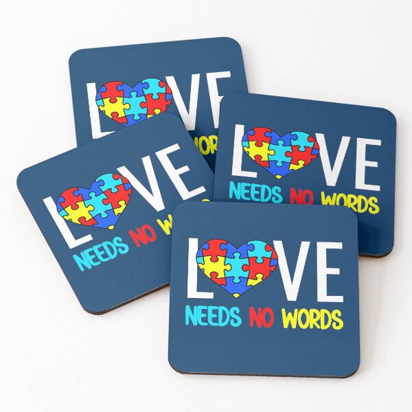 Item preview, Autism Awareness Teacher Love Needs No Words designed and sold by Benchamart.