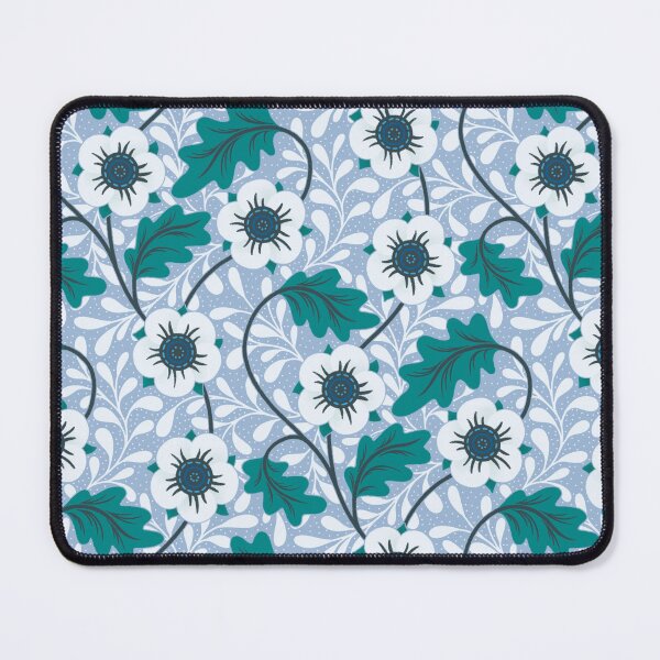Item preview, Blue Anemones Arts & Crafts Style designed and sold by RebeccaFlaherty.