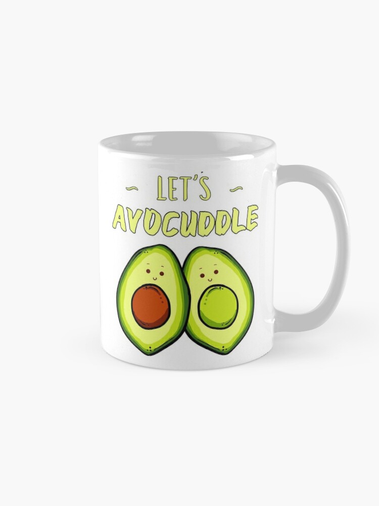 Let's Avocuddle Mug, cute avocado lovers, mug for boyfriend or