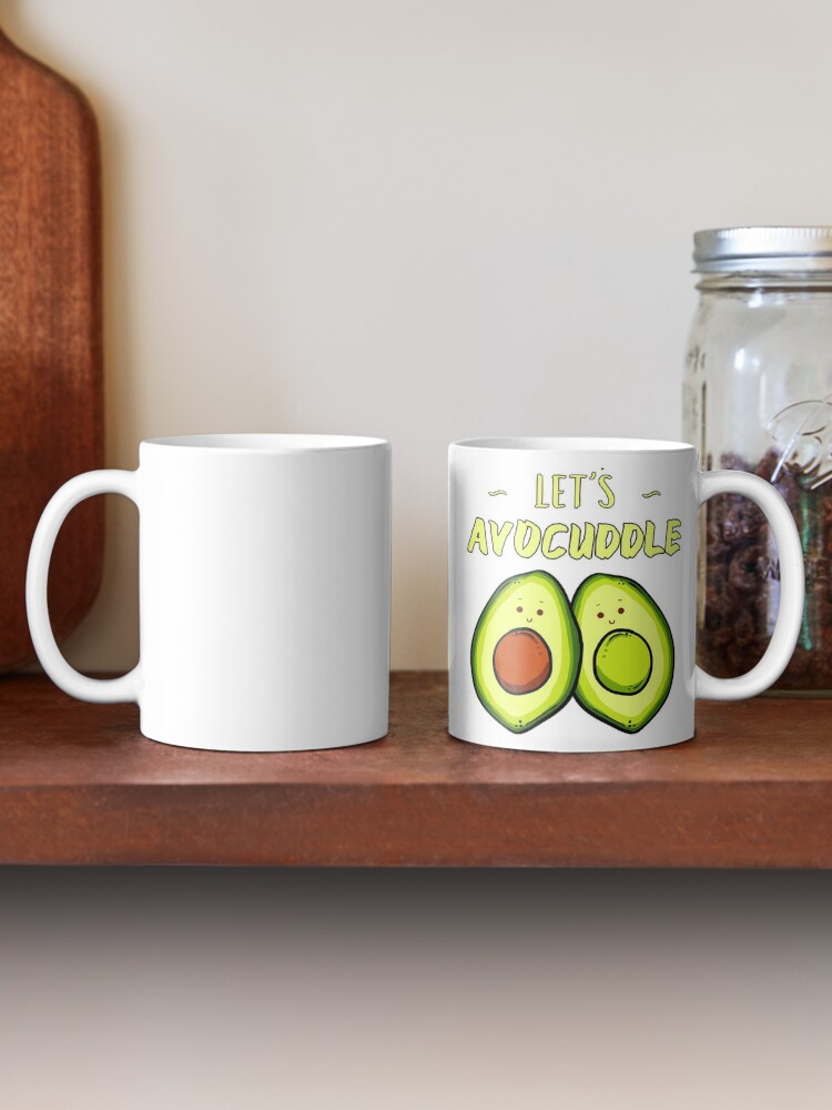 Let's Avocuddle Mug, cute avocado lovers, mug for boyfriend or