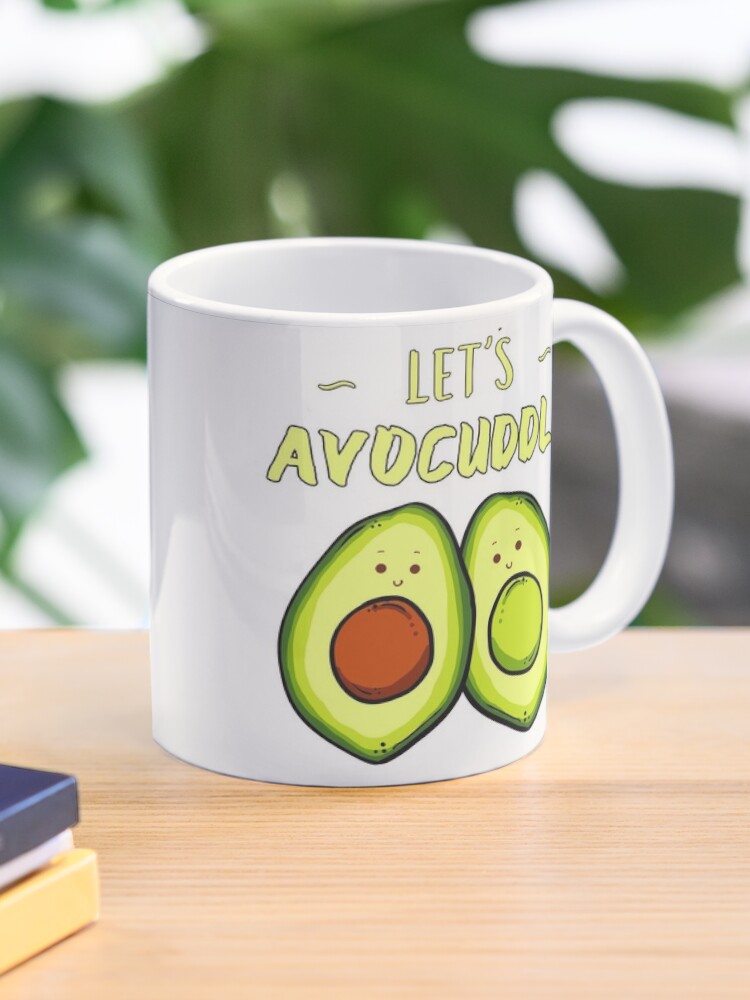 Let's Avocuddle Mug, cute avocado lovers, mug for boyfriend or