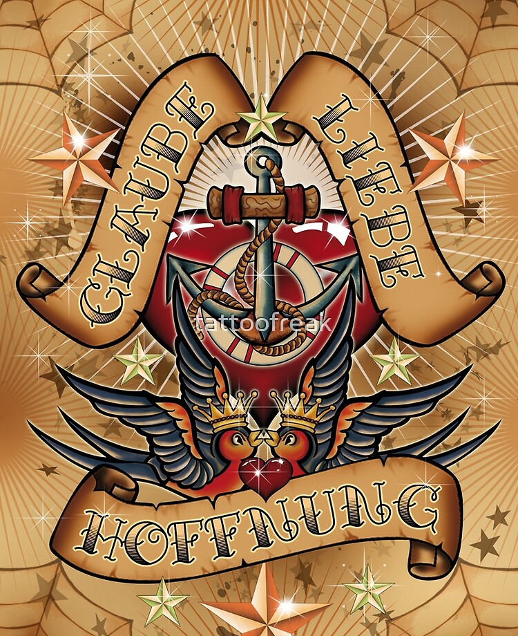 Faith Love Hope Tattoo Design