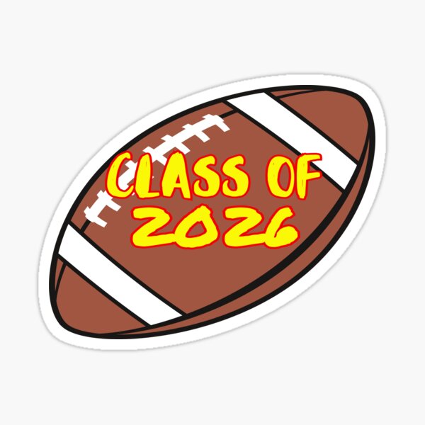 "Class Of 2026 Football Icon" Sticker For Sale By AppletonWater | Redbubble