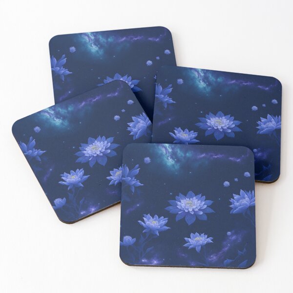 Item preview, A Radiant Flower pattern in cosmic sky designed and sold by xaiartist.