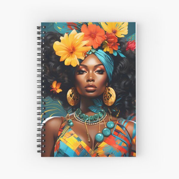Black Art-Beautiful Images of Black Culture-Vibrant Spiral Notebook