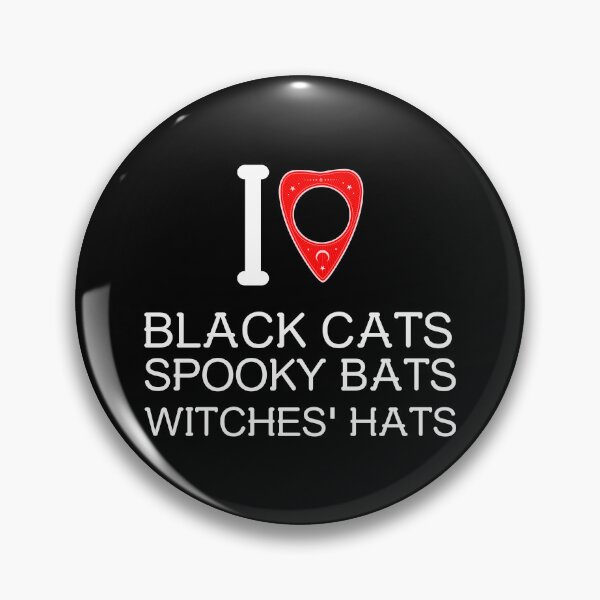 Item preview, I Love Black Cat Spooky Bats Witches' Hats designed and sold by flippinsg.