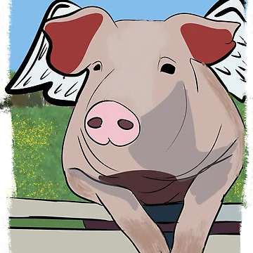 Artwork thumbnail, When Pigs Fly by InkedEdges