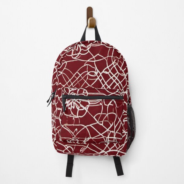 Item preview, White Thread Net Pattern Floral Work in Maroon Background designed and sold by Md Rashid  Hasan.
