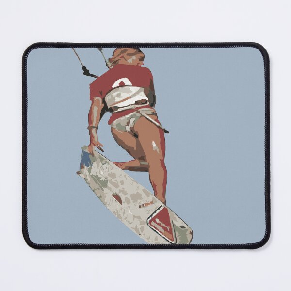 Item preview, Kitesurfers Freestyle Kite Female Rider Color Illustration designed and sold by taiche.