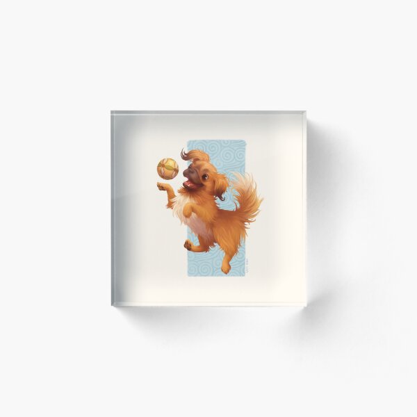Happy Pekingnese Acrylic Block