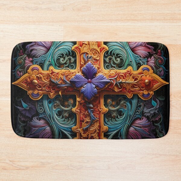 Item preview, Stunning ornate cross digital print designed and sold by dcrc.