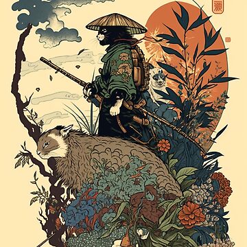 Samurai Monkey Poster | Art Board Print