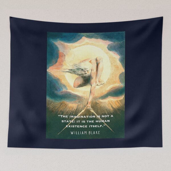 Item preview, William Blake art and  quote: The imagination is not a state: it is the human existence itself.  designed and sold by artbleed.