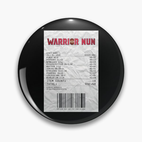 Item preview, Warrior Nun Season 1 Receipt designed and sold by d-obsession-k.