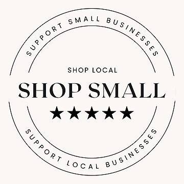 Artwork thumbnail, Shop Small/Local Sticker by oliviajean30