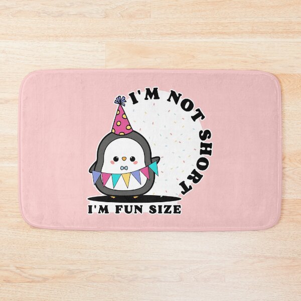 Item preview, I’m not Short, I’m Fun Size | Cute Party Penguin with Confetti designed and sold by Kimochi-Shop.