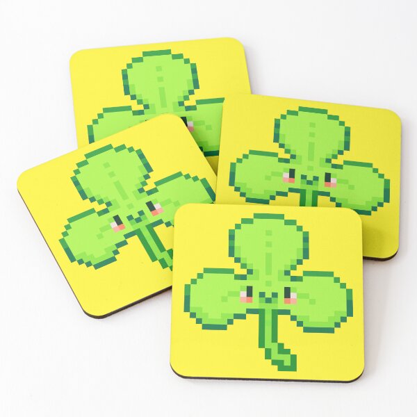 Item preview, Happy Pixel Irish Clovers  designed and sold by doodledate.