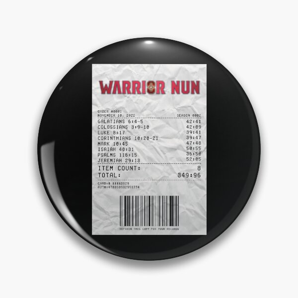 Item preview, Warrior Nun Season 2 Receipt designed and sold by d-obsession-k.