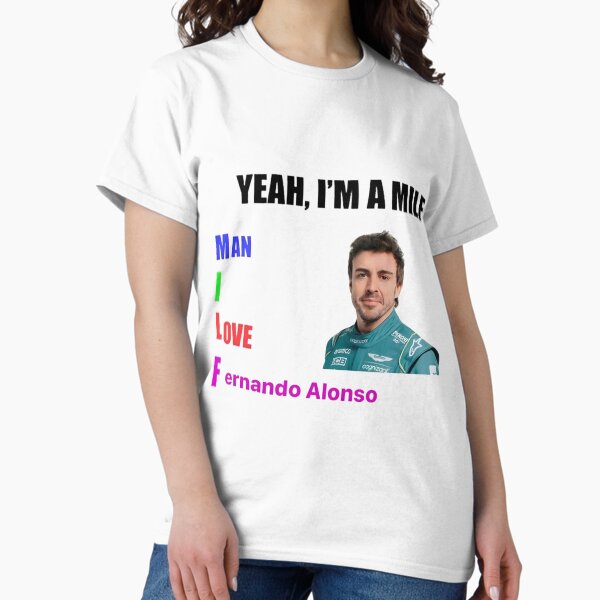 Vista previa del artículo con la obra «¡Hombre, amo a Fernando Alonso!», diseñado y vendido por ryxjmgbfuwk42.
