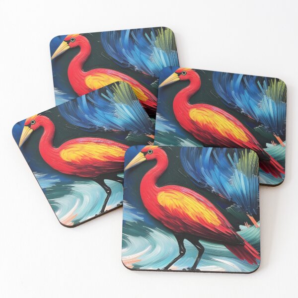 Item preview, Stylized Flamingo, impasto, Ai Generated Art  designed and sold by ACC .
