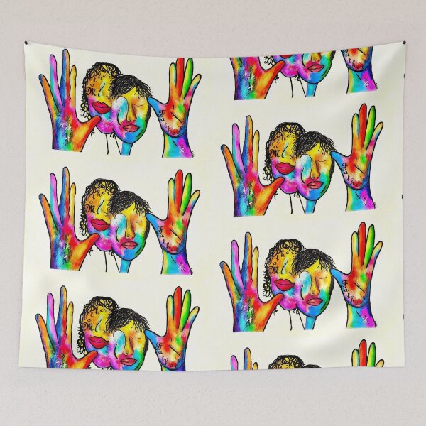 Item preview, ASL Mother Father Portrait designed and sold by EloiseArt.