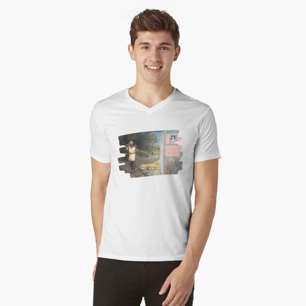 Item preview, V-Neck T-Shirt designed and sold by HistoireEnJeux.