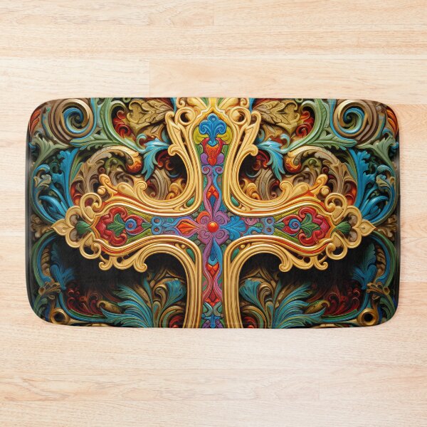 Item preview, Stunning ornate cross digital print designed and sold by dcrc.