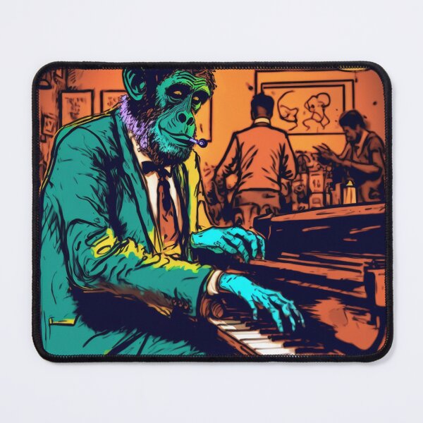 Item preview, Piano Monkey Poster designed and sold by WSMonkeyPosters.