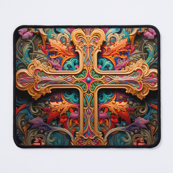 Item preview, Stunning ornate cross digital print designed and sold by dcrc.